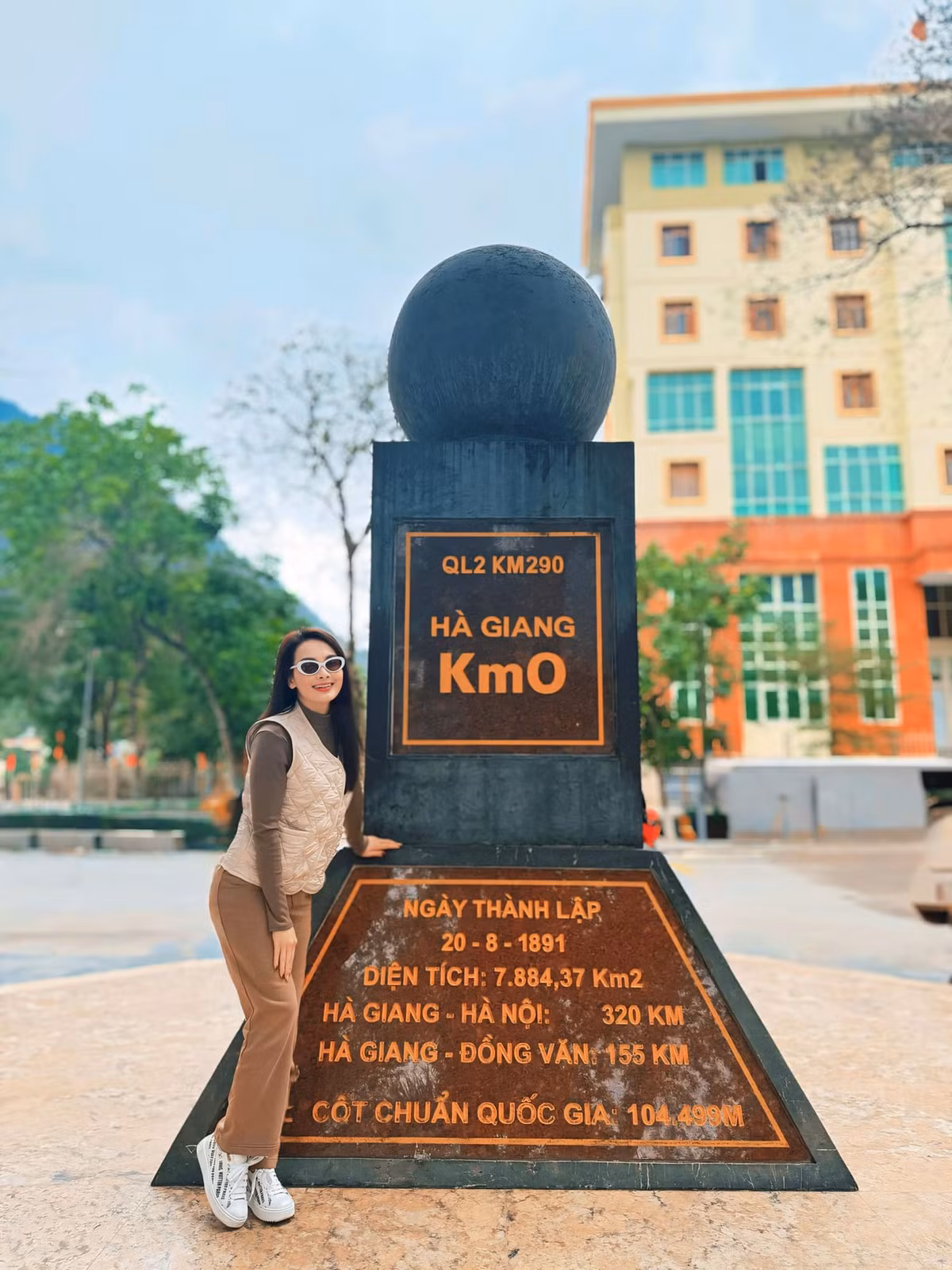 Diễn viên Bảo Thanh du lịch Hà Giang. Ảnh: FB Bảo Thanh