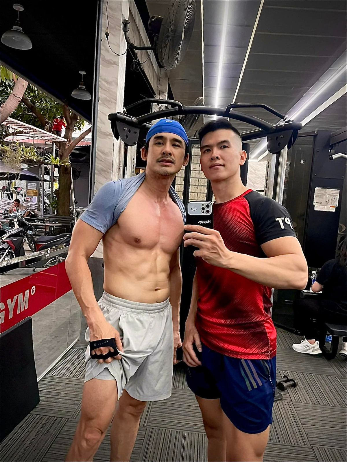 Diễn viên Lương Thế Thành chăm chỉ tập luyện ở phòng gym, chuẩn bị cho vai diễn mới. Ảnh: FB Lương Thế Thành