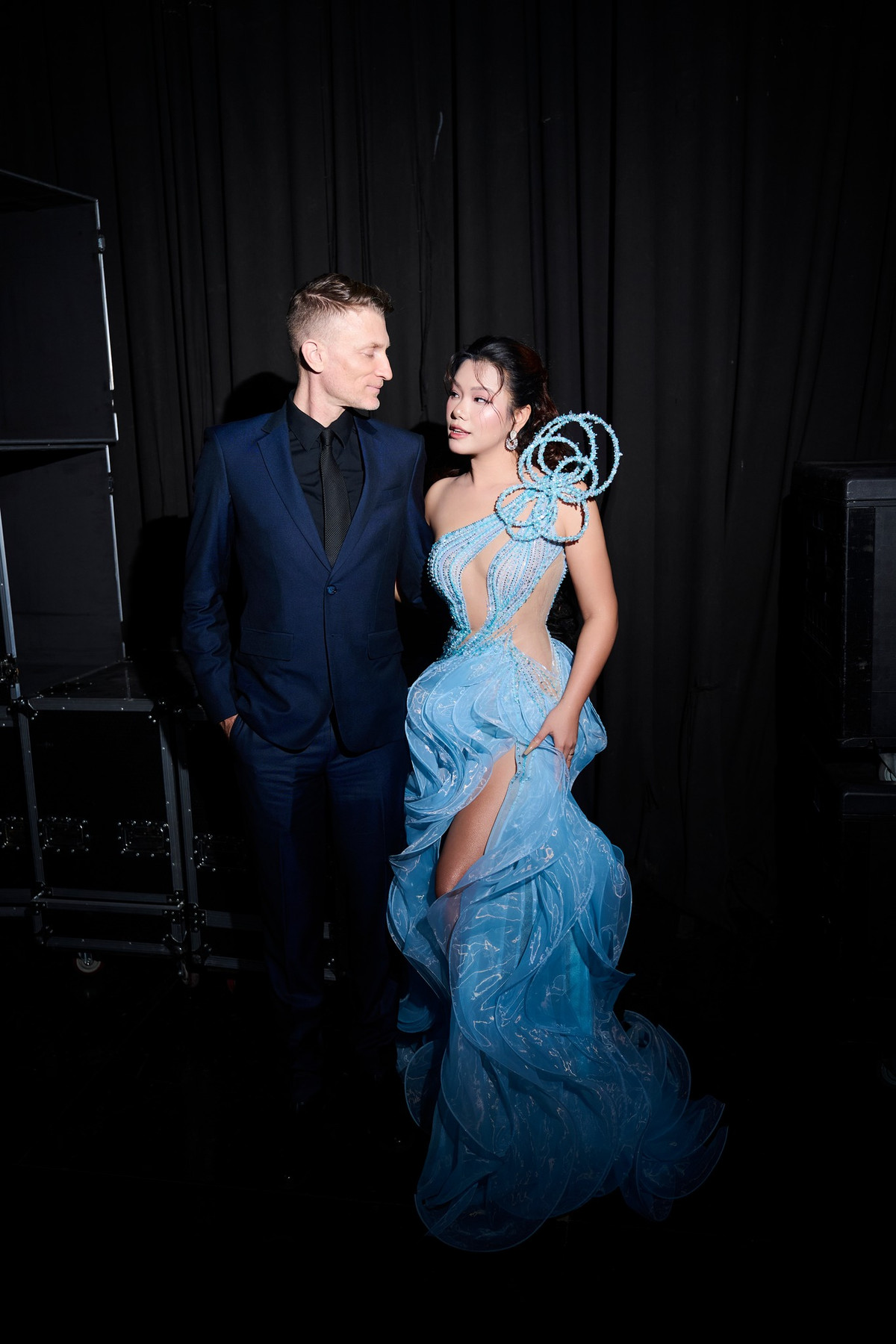 Phương Vy Idol cũng là mỹ nhân Việt lấy chồng ngoại quốc. Ông xã của nữ ca sĩ tên Sean Trace, quốc tịch Mỹ. Cặp đôi kết hôn năm 2015, có một cô con gái. Ảnh: FB Phuong Vy