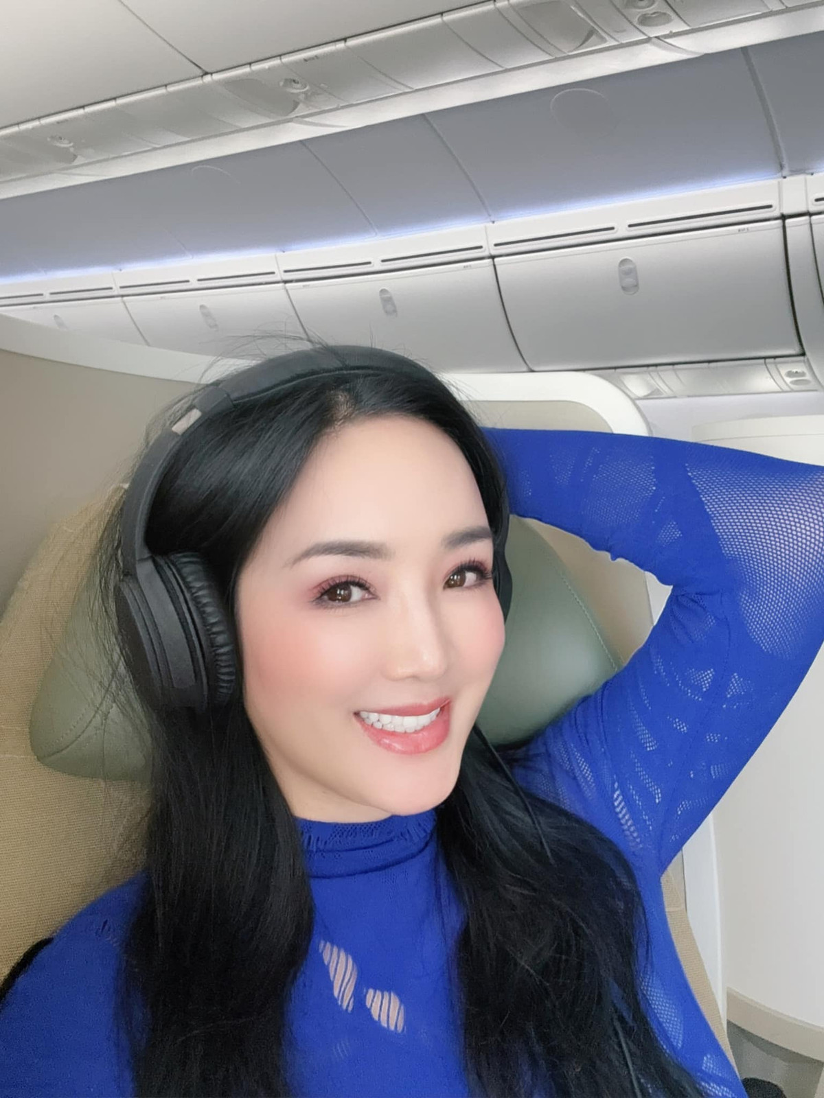 Hoa hậu Đền Hùng Giáng My khoe nhan sắc trẻ trung, tận hưởng cuộc sống viên mãn tuổi 54. Ảnh: FB Giang My Nguyen