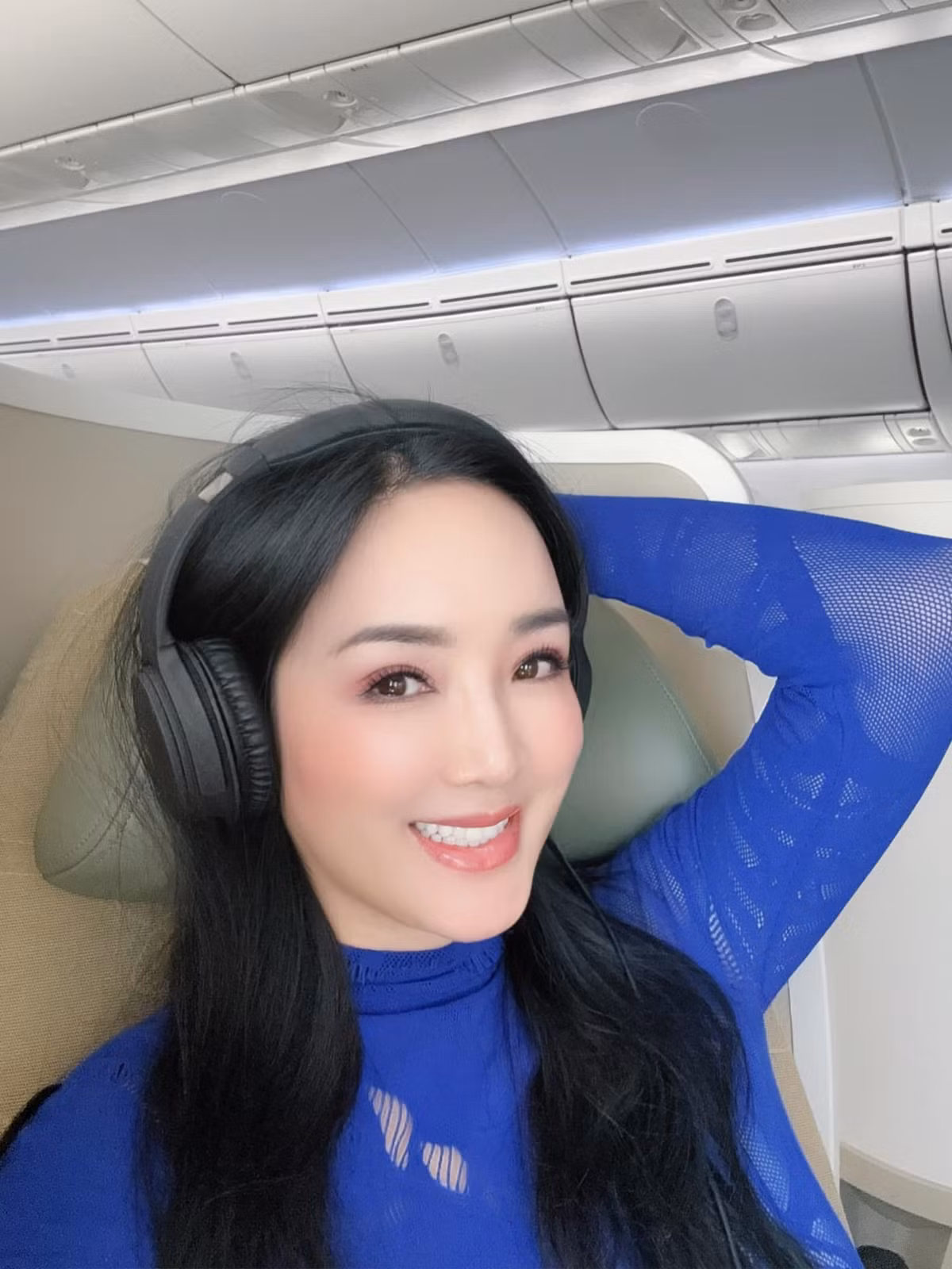 Hoa hậu Đền Hùng Giáng My khoe nhan sắc trẻ trung, tận hưởng cuộc sống viên mãn tuổi 54. Ảnh: FB Giang My Nguyen