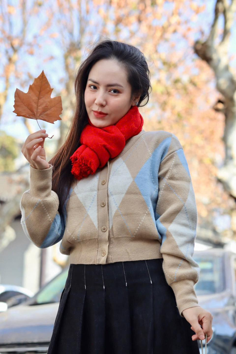 Phương Linh du lịch Trung Quốc. Ảnh: FB Tran Phuong Linh