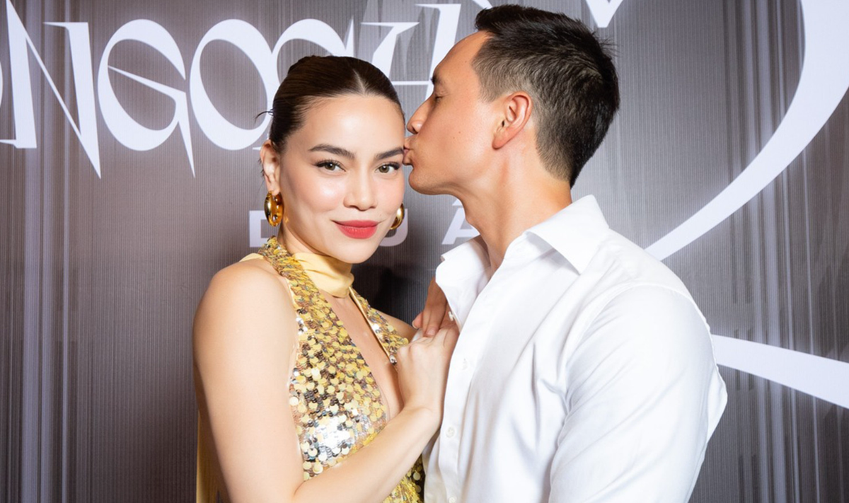 Hầu hết trong các chuyến công tác hay những sự kiện quan trọng, Kim Lý thường xuyên có mặt bên vợ. Ảnh: FB Ho Ngoc Ha