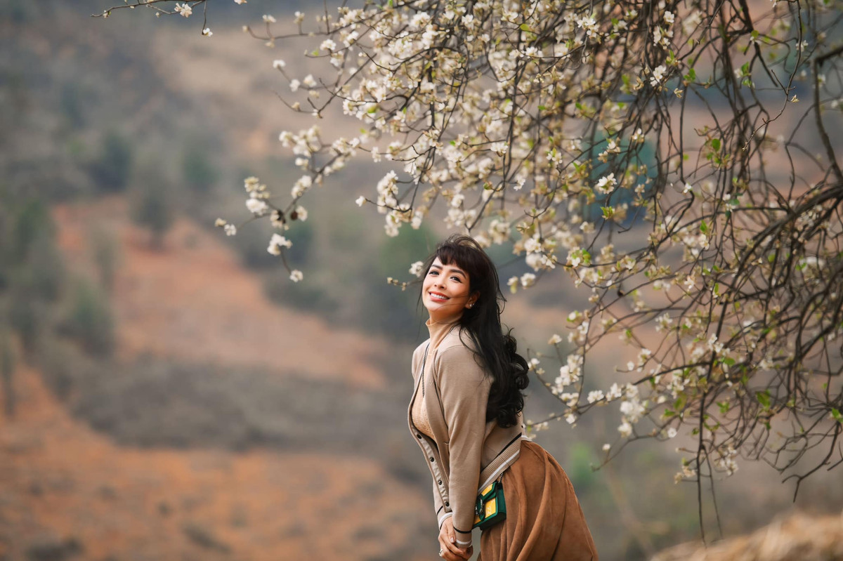 Cựu mẫu Thuý Hằng xả ảnh chuyến du xuân đầu năm. Ảnh: FB Bui Thuy Hang