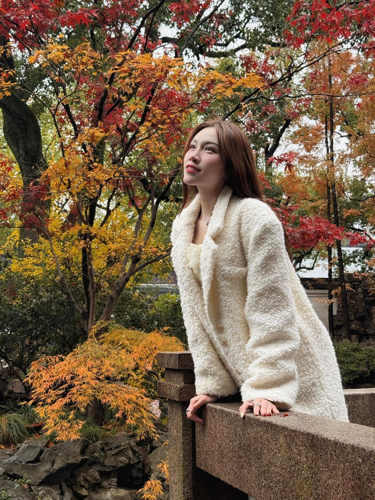 MC Thanh Thanh Huyền du lịch Trung Quốc. Ảnh: FB Thanh Thanh Huyền