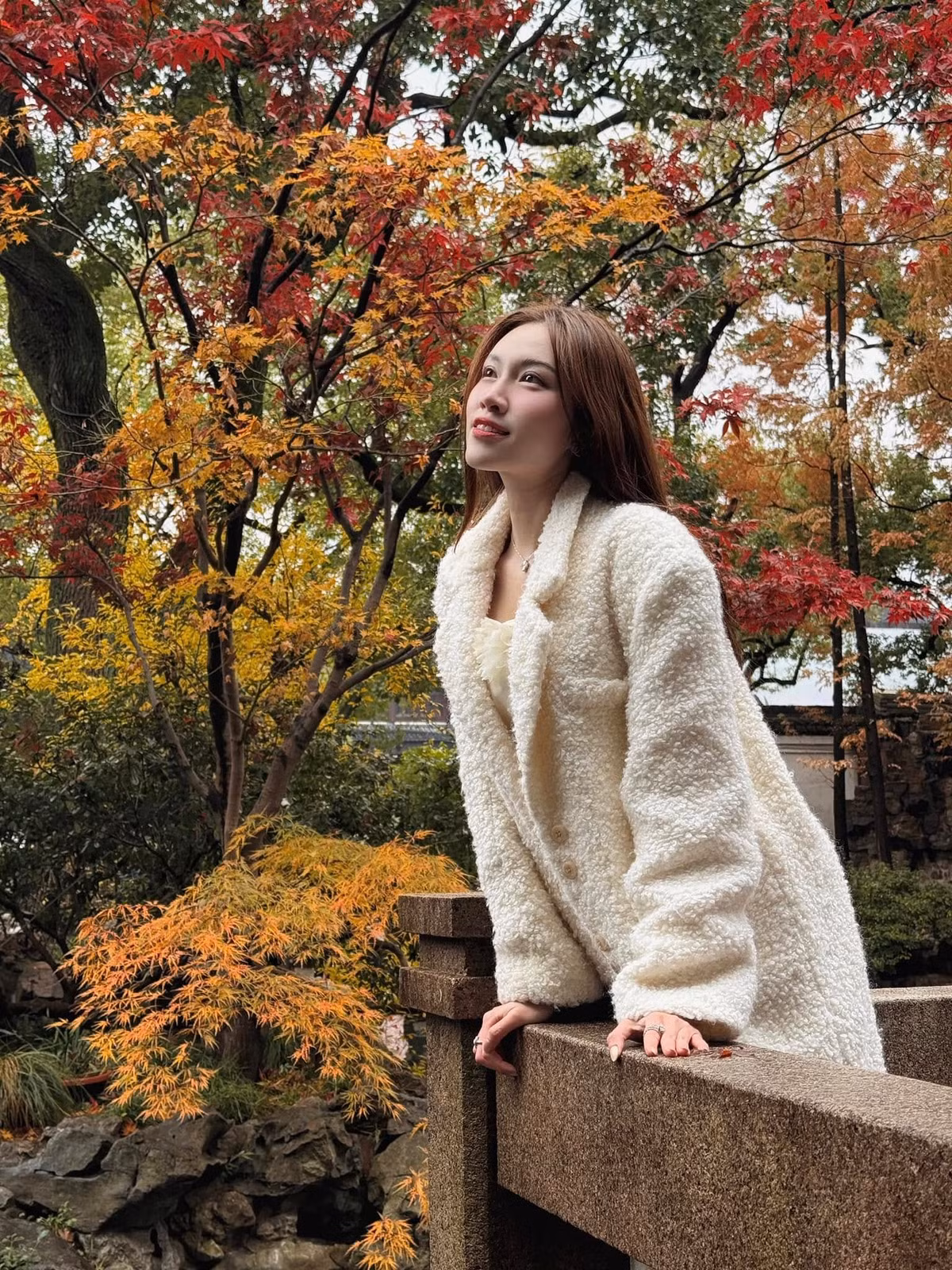 MC Thanh Thanh Huyền du lịch Trung Quốc. Ảnh: FB Thanh Thanh Huyền