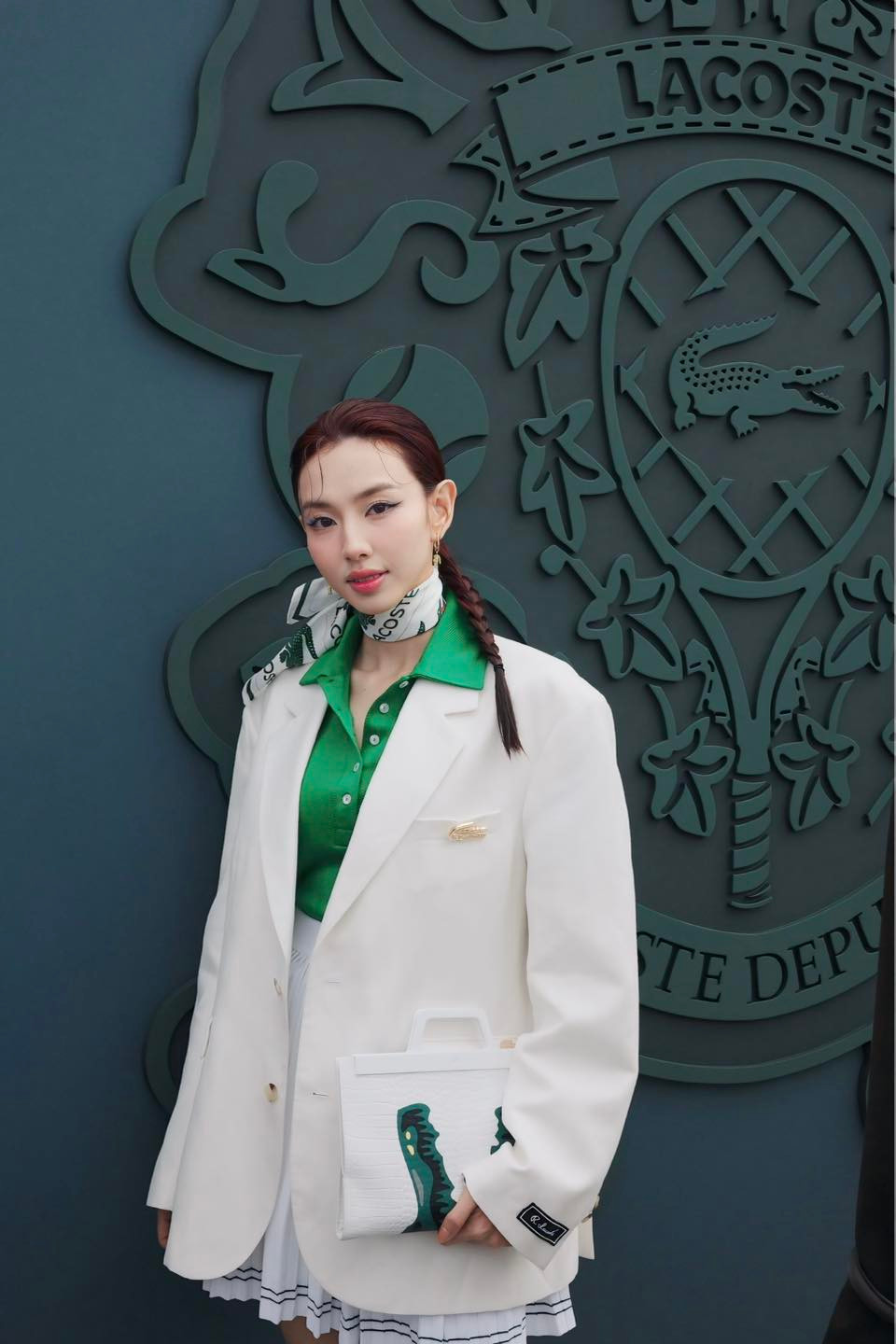 Hoa hậu Thùy Tiên khoe thần thái nổi bật trên thảm đỏ sự kiện của một thương hiệu quốc tế. Ảnh: FB Nguyễn Thúc Thùy Tiên