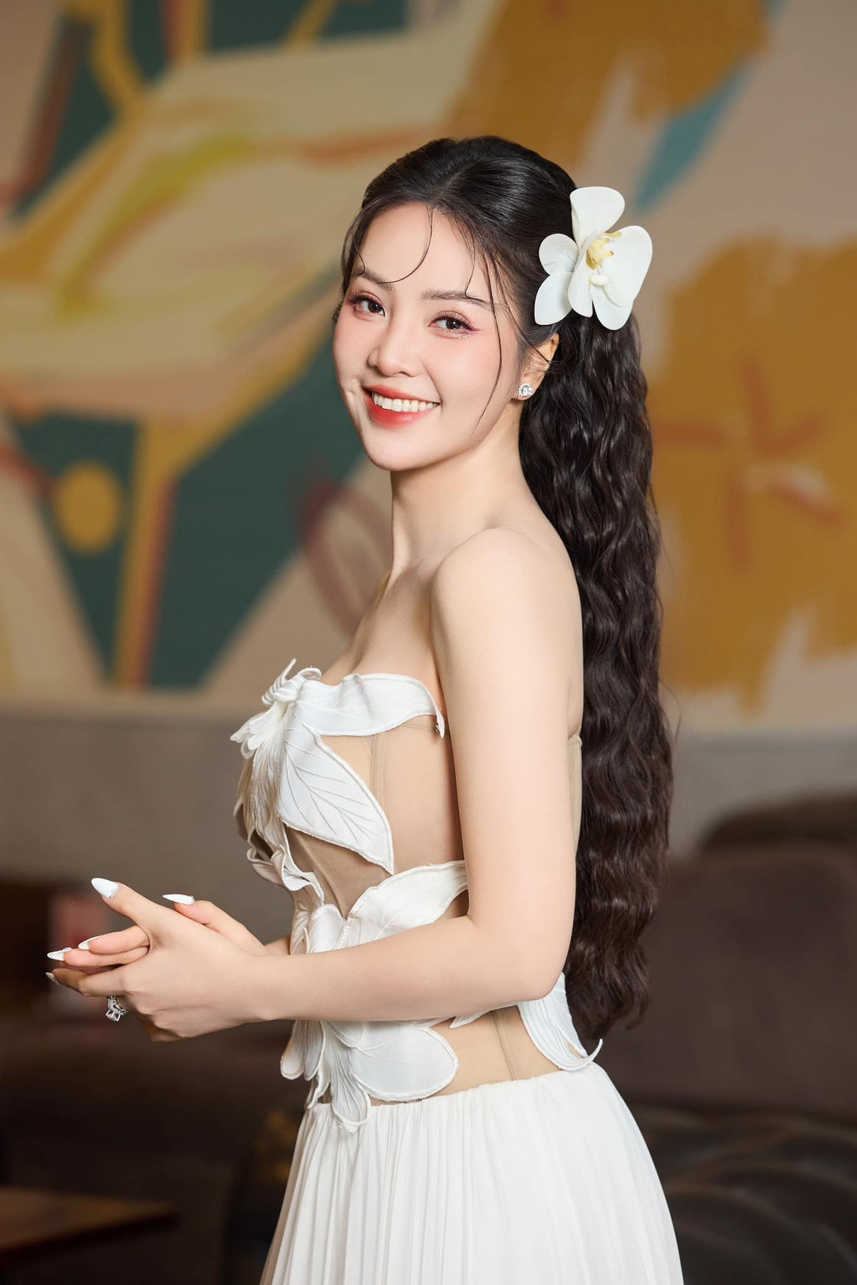 Thụy Vân từng đăng quang Á hậu Việt Nam năm 2008. Ngay từ khi xuất hiện, cô đã gây ấn tượng với vẻ đẹp dịu dàng, thanh thoát cùng nụ cười rạng rỡ. Ảnh: FB Nguyễn Thuỵ Vân