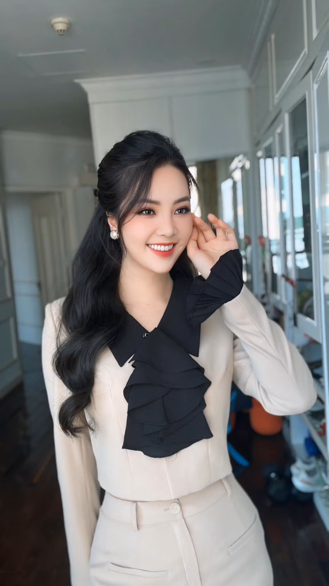 Vẻ đẹp của Thuỵ Vân qua năm tháng ngày càng mê hoặc lòng người. Ảnh: FB Nguyễn Thuỵ Vân