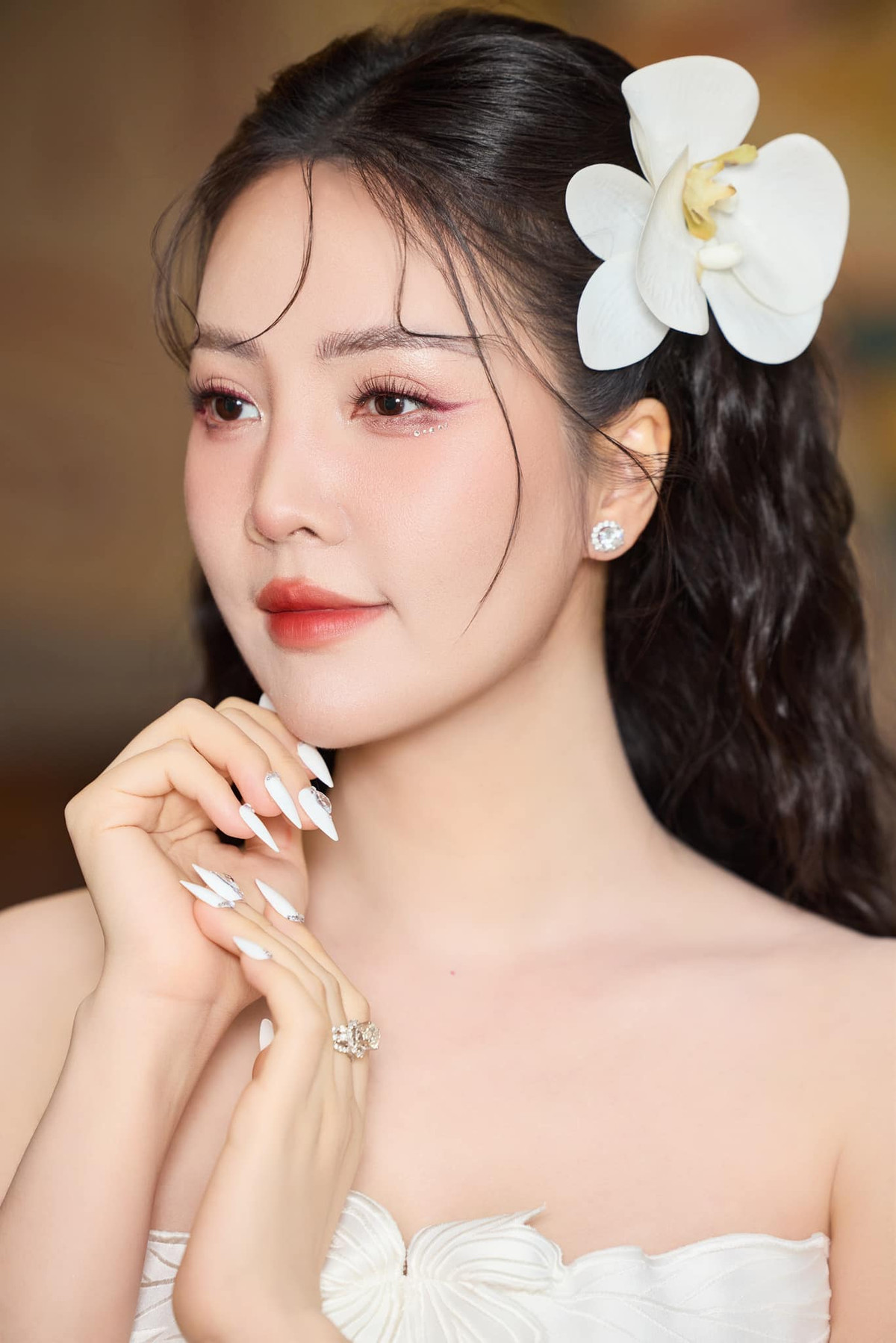 Nhan sắc của Thụy Vân vẫn giữ được vẻ tự nhiên, thậm chí còn ngày càng mặn mà, cuốn hút hơn. Ảnh: FB Nguyễn Thuỵ Vân