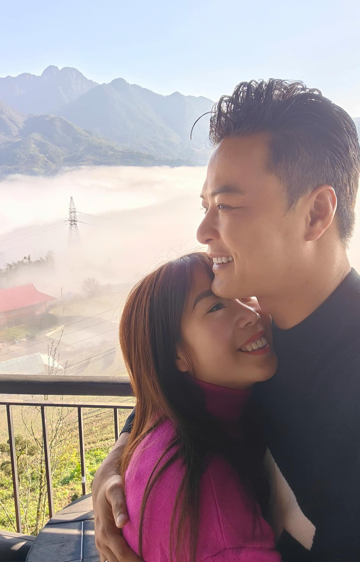 Diễn viên Hồng Đăng khoe khoảnh khắc hạnh phúc bên vợ. Ảnh: FB Lê Hồng Đăng