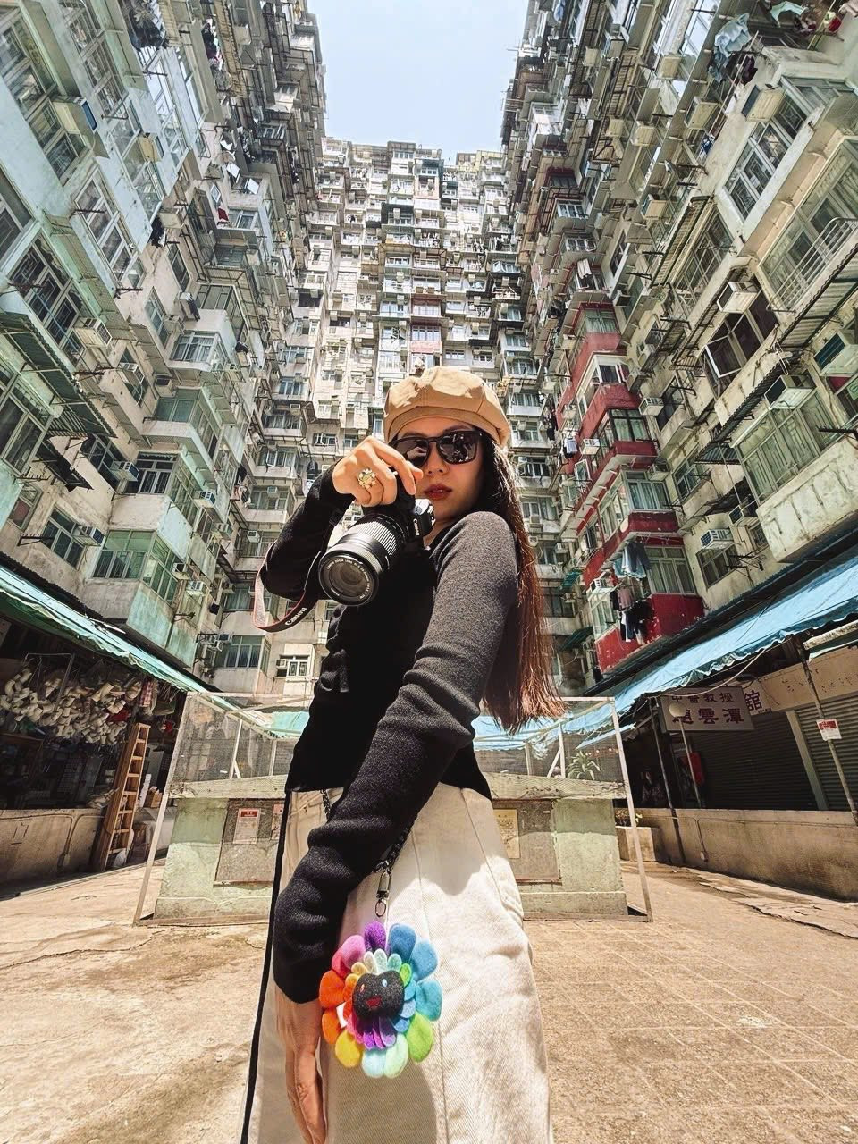 Phương Linh du lịch Hồng Kông. Ảnh: FB Phương Linh Trần