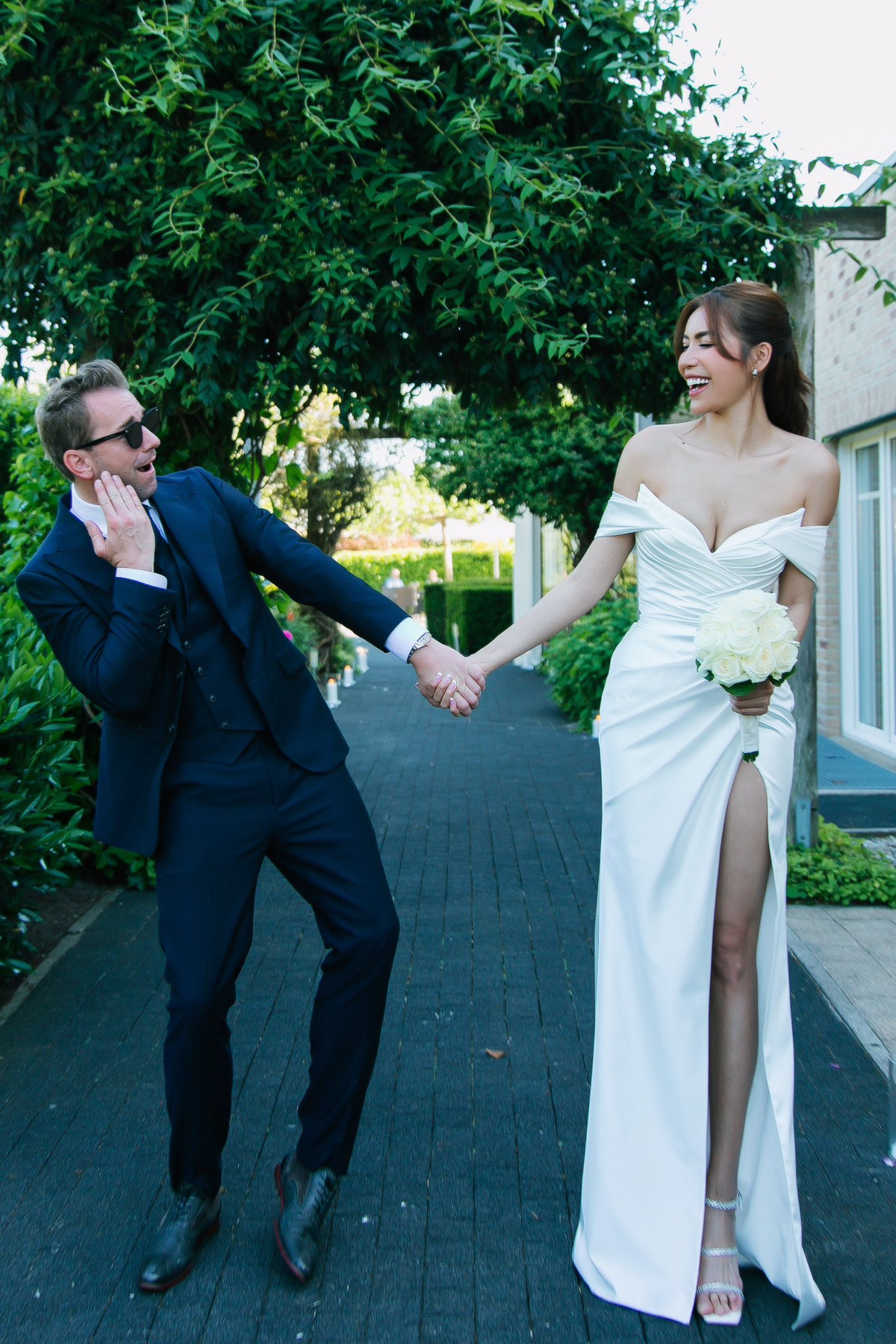 Siêu mẫu Minh Tú kỷ niệm một năm cưới ông xã người Đức. Ảnh: FB Minh Tu