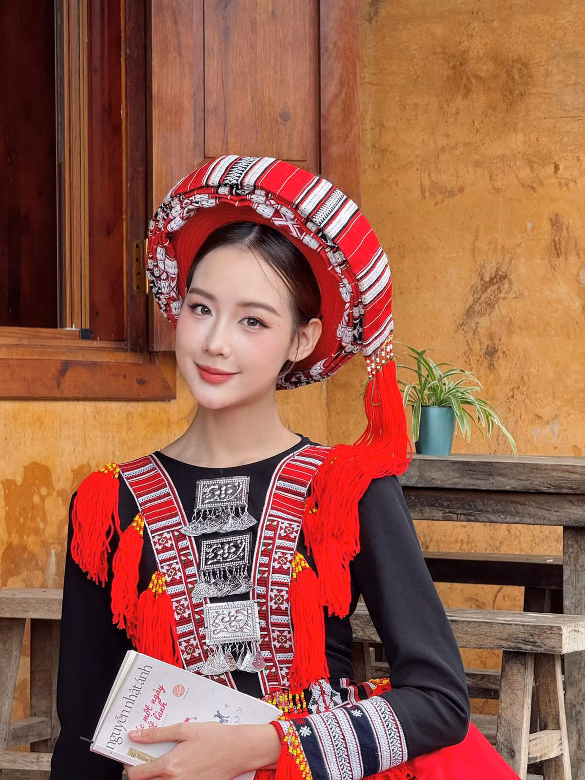 Hoa hậu Bảo Ngọc khoe sắc khi tham dự sự kiện ở Hà Giang. Ảnh: FB Lê Nguyễn Bảo Ngọc