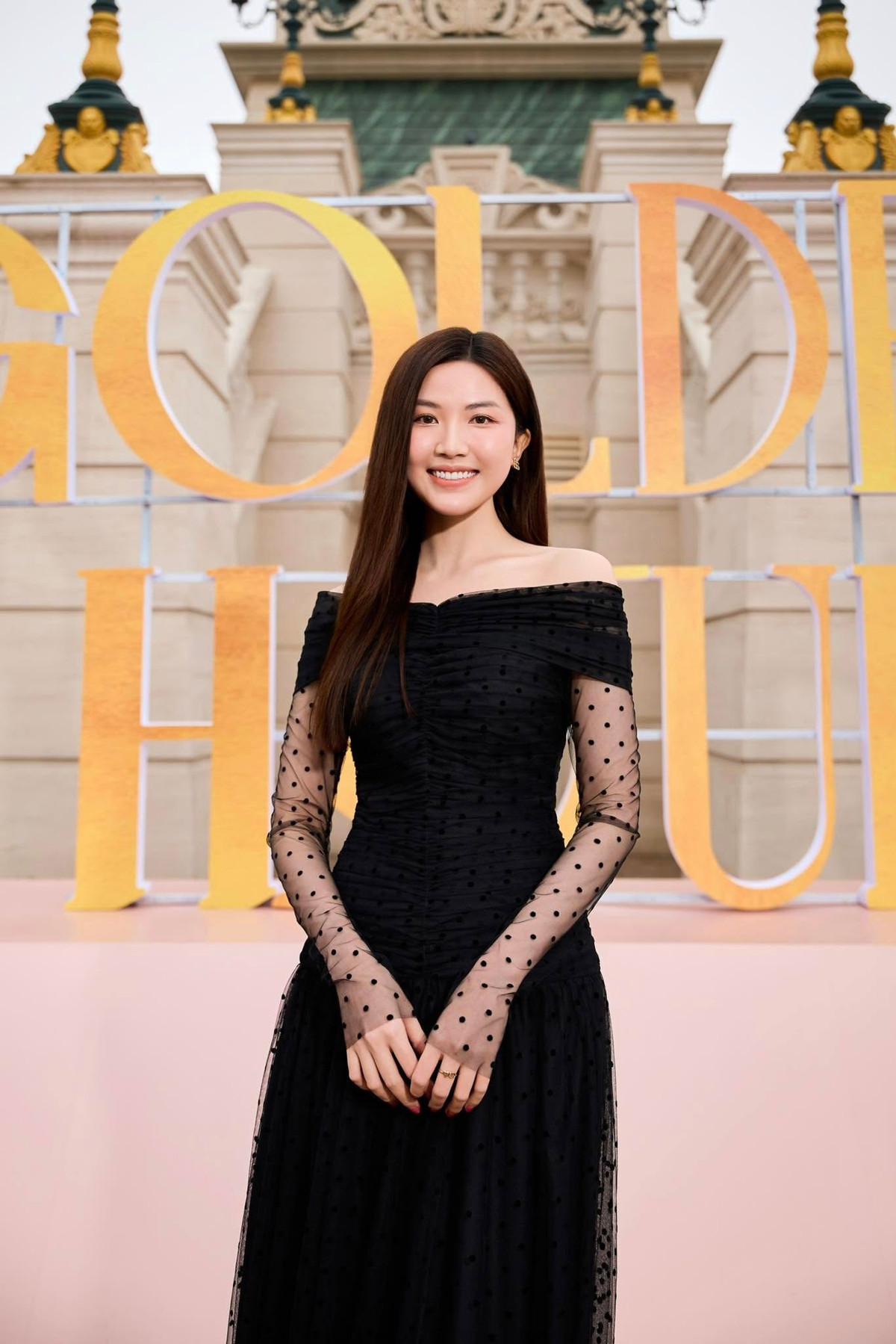 Diễn viên Lương Thanh diện đầm đen quyến rũ dự sự kiện. Ảnh: FB Lương Thanh