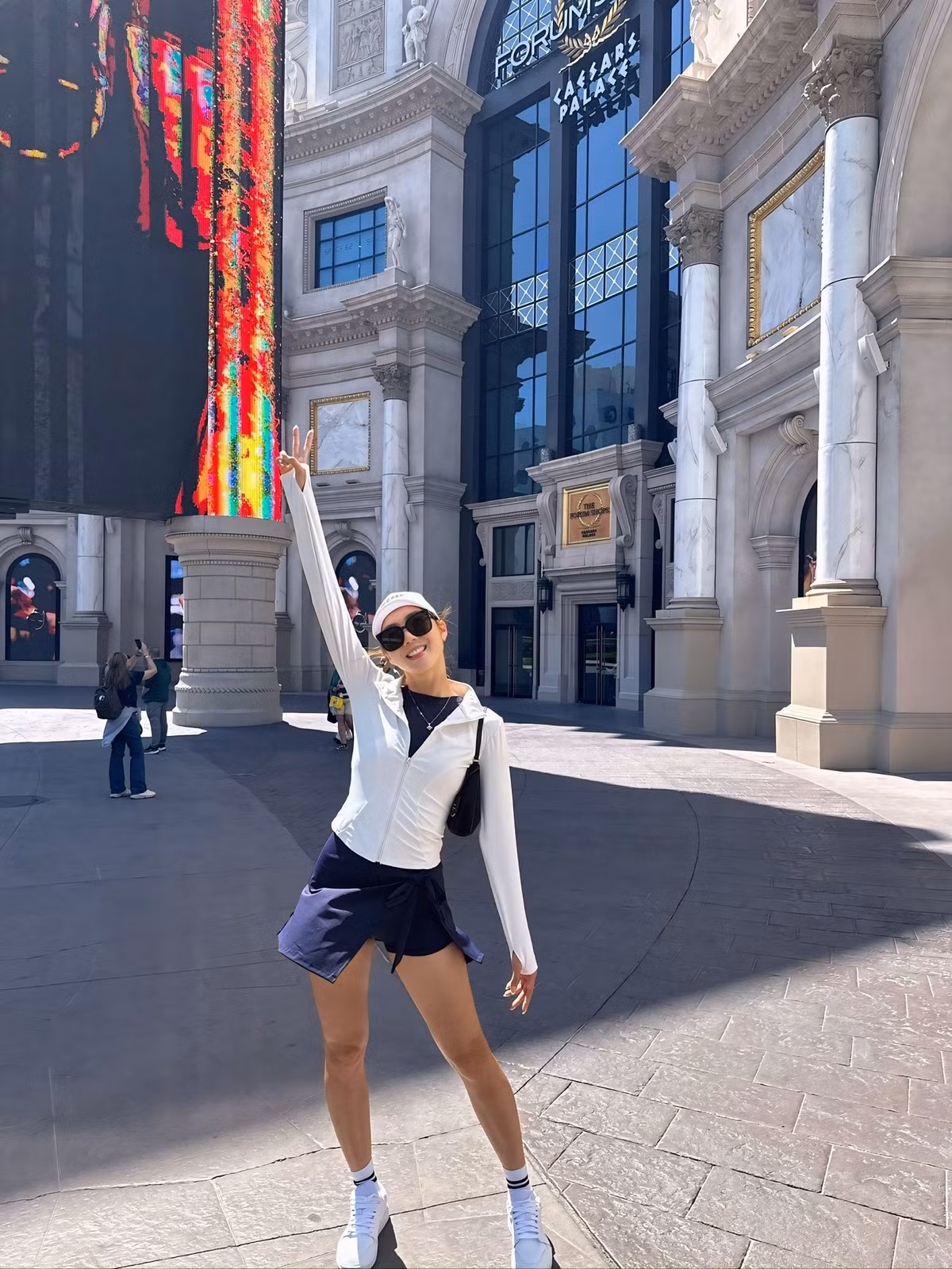 Ngọc Quyên chia sẻ những hình ảnh du lịch tại Las Vegas. Ảnh: FB Ngoc Quyen