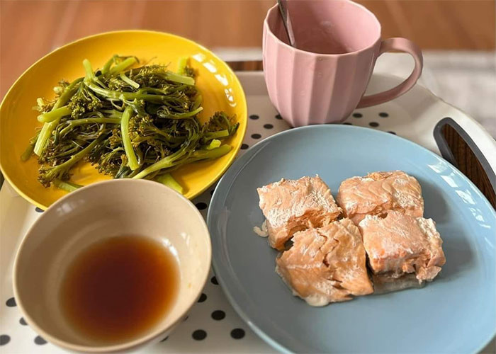 Hàng ngày ngoài chế độ tập luyện, Việt Trinh ăn uống rất lành mạnh, đơn giản. (Ảnh: FB Trần Việt Trinh)