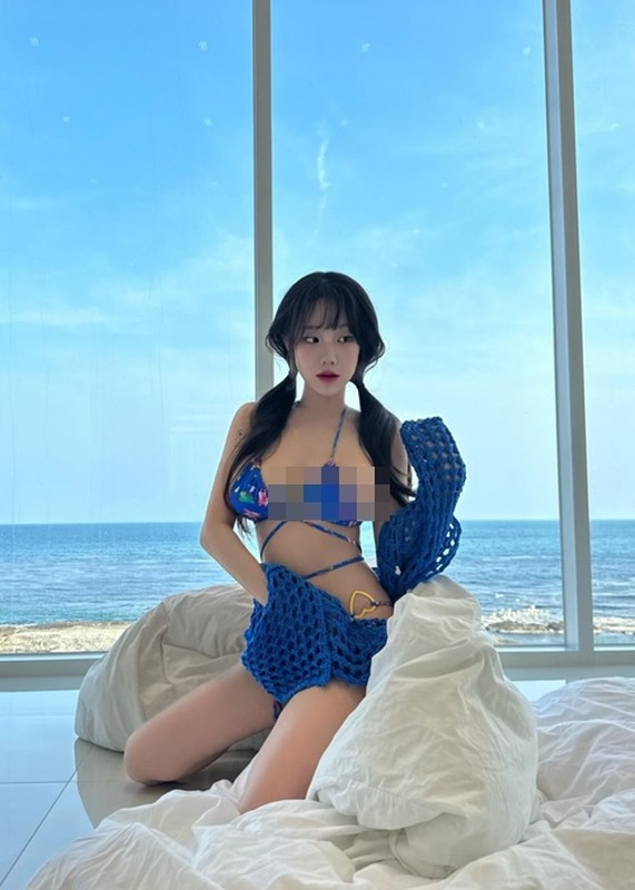 Điểm nổi bật của mỹ nhân người Hàn Quốc là vòng một vô cùng đẫy đà. Ảnh: IGNV