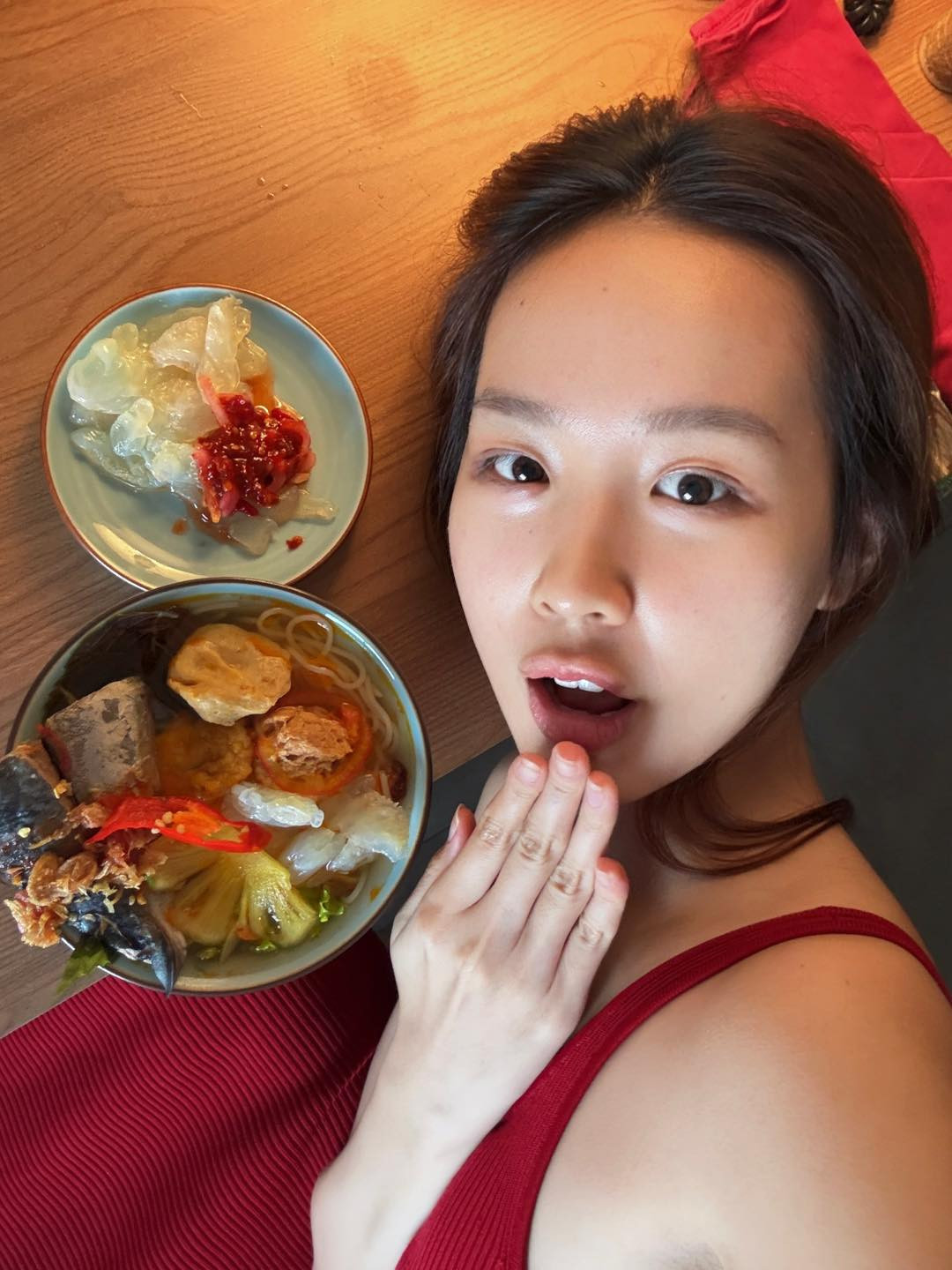 Hoa hậu Bảo Ngọc gây chú ý với ảnh mặt mộc. Ảnh: FB Lê Nguyễn Bảo Ngọc