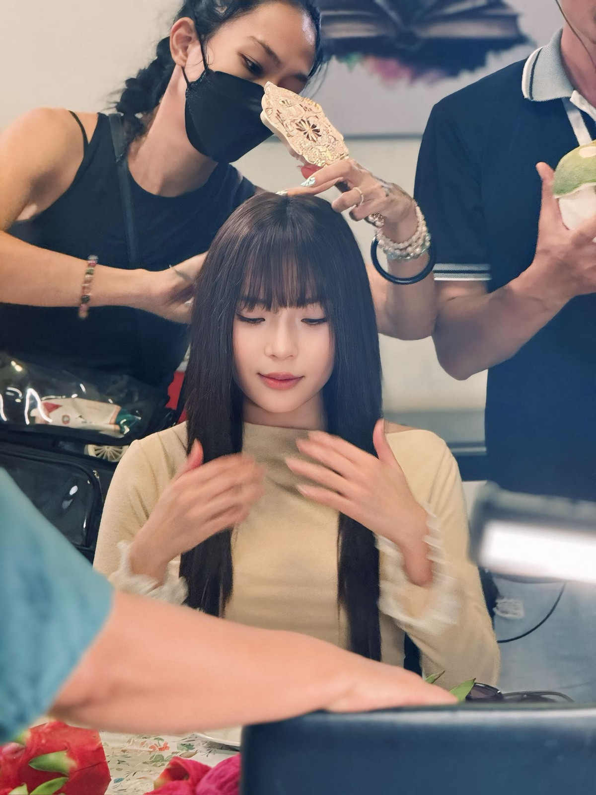 Thuý Diễm F5 kiểu tóc, giao diện mới xinh đẹp và dễ thương hết nấc. Ảnh: FB Nguyễn Ngọc Thuý Diễm