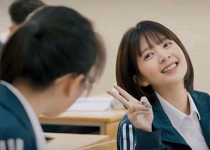 Vai diễn mới nhất của Ngọc Huyền là cô nữ sinh An trong phim "Cha tôi người ở lại". Mặc dù đã 28 tuổi nhưng Ngọc Huyền vẫn vào vai rất ngọt và phù hợp. (Ảnh: FB Nguyễn Hoàng Ngọc Huyền)