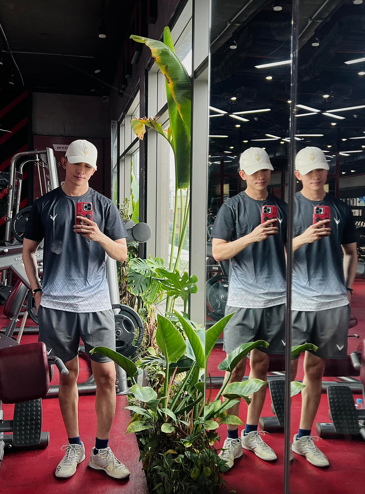 Võ Cảnh chăm chỉ tập gym. Ảnh: FB Võ Cảnh