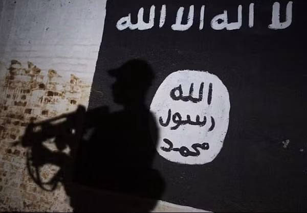 Một lá cờ của phiến quân IS.