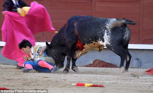 ...và ngã xuống đất.