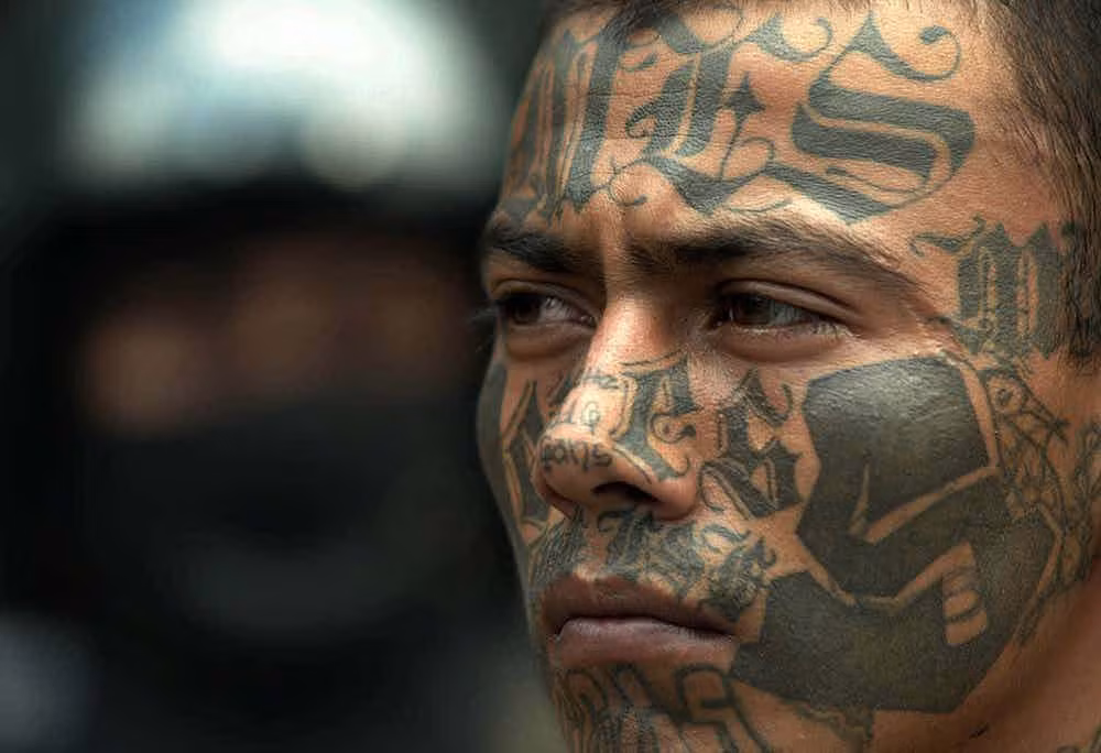 Hầu hết các thành viên trong băng đảng MS-13 đều xăm hình. Tuy nhiên, hiện nay, MS-13 và các băng đảng tội phạm khác đang khuyến khích thành viên xóa bỏ hình xăm trên mặt hoặc hạn chế việc xăm hình để tránh bị cảnh sát phát hiện. Ảnh: The Richest.