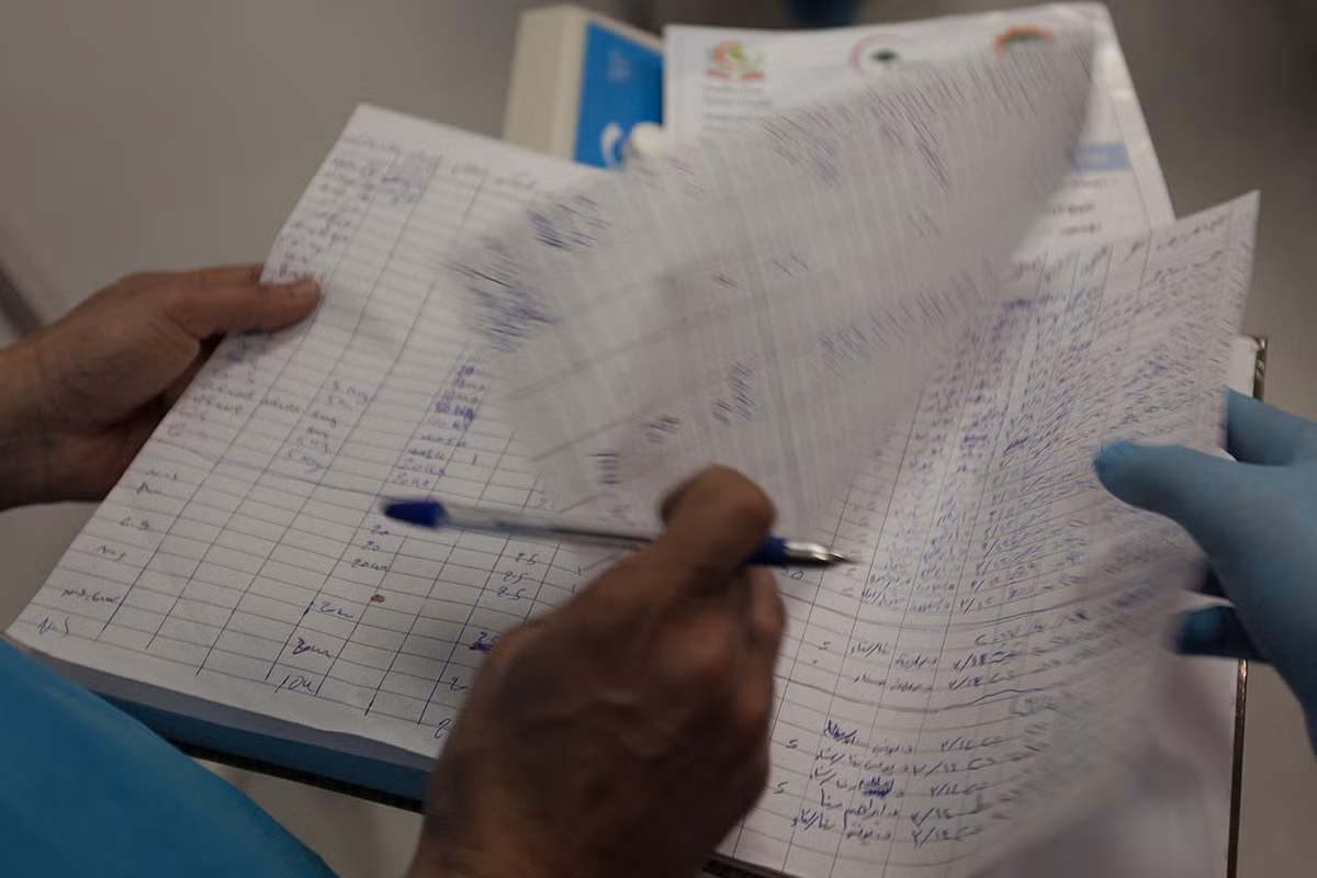 Mỗi ngày, khoảng 10 trẻ sơ sinh chào đời tại bệnh viện Qayyarah. Ảnh: AJ.