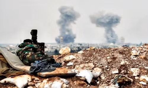 Sau các cuộc giao tranh ác liệt với nhóm khủng bố những ngày qua, quân đội Syria đã giành lại quyền kiểm soát thêm nhiều vùng đất ở phía bắc tỉnh Hama. Ảnh: FNA.