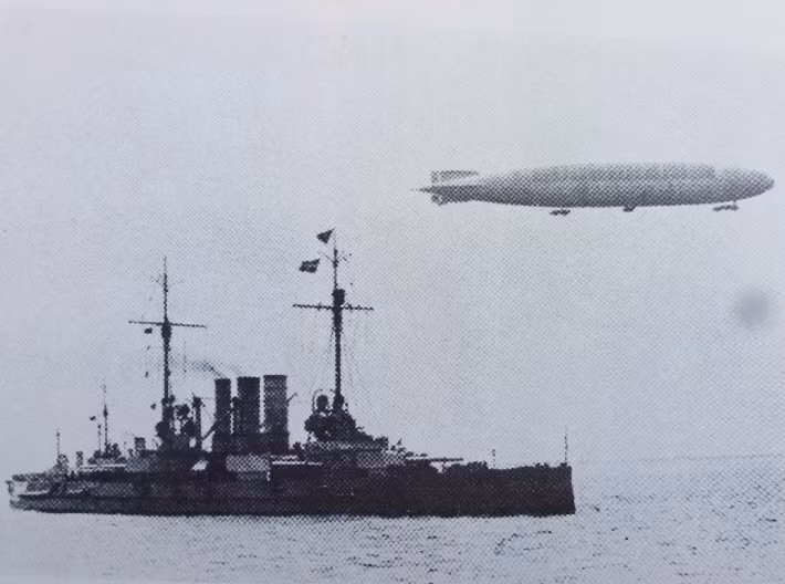 Khí cầu sử dụng để do thám trong hải quân với khả năng bay cao, giúp mở rộng tầm nhìn của hoa tiêu, phát hiện mục tiêu từ xa hơn nhiều so với việc nhìn từ dưới thấp. Nguồn ảnh: Shape.