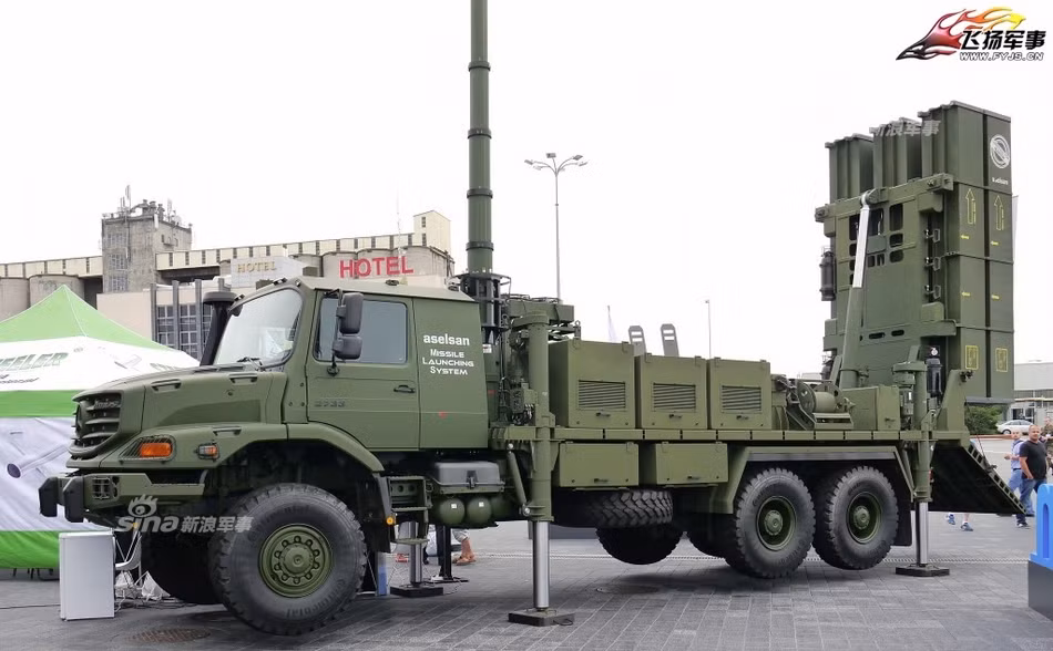 HİSAR-O có tầm bắn tối đa lên tới trên 25 km, tối thiểu 3 km, hạ mục tiêu bay thấp chỉ 15m tới cao nhất 15km. Nguồn ảnh: Sina.