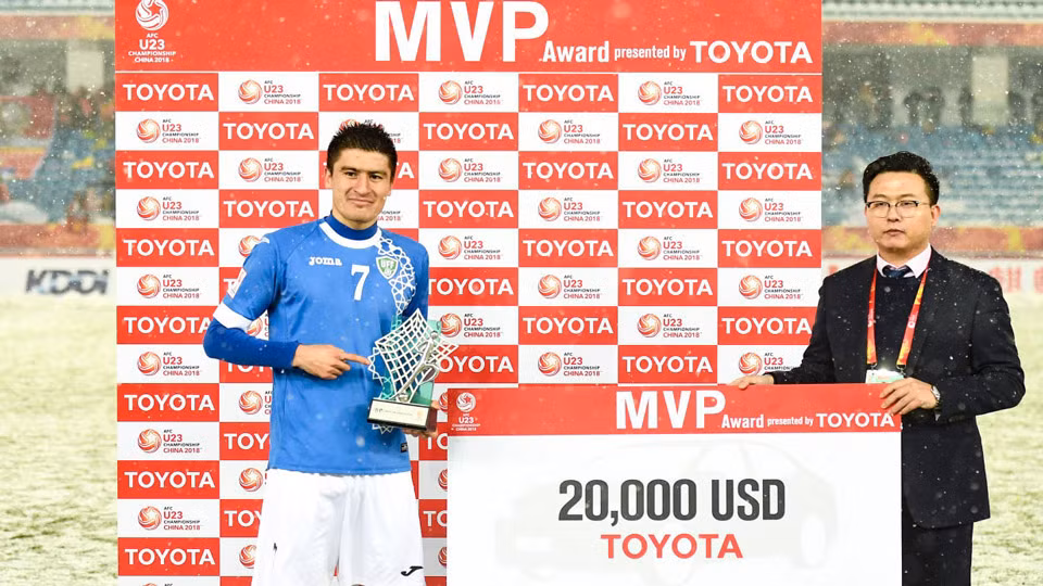 Hamrobekov giành giải Cầu thủ xuất sắc nhất là trò đùa của AFC