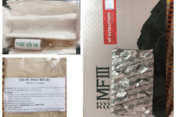 Thuốc bôi và thuốc uống được bệnh nhân sử dụng suốt 1 năm qua