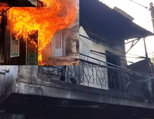 Căn nhà nói trên của vợ chồng ông Đinh Văn Mười (41 tuổi) sống cùng 2 con gái là Đinh Ngọc Trà My (15 tuổi) và Đinh Thị Bích Quyên (16 tuổi). Thời điểm phát hiện cháy, ông Mười cùng người em vợ tên Tý đã kịp thời thoát ra khỏi biển lửa từ ban công lầu 1. Tuy nhiên vợ và 2 con gái của chủ nhà bị mắc kẹt bên trong.