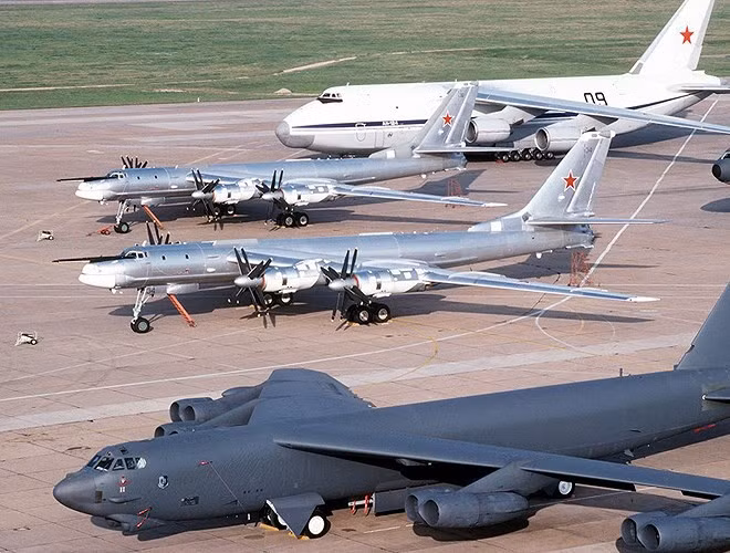 Mỗi chiếc Tu-95 có thể mang tới 15 tấn vũ khí bao gồm bom đạn và các tên lửa Kh-20, Kh-22, Kh-26, Kh-55, Kh-101.