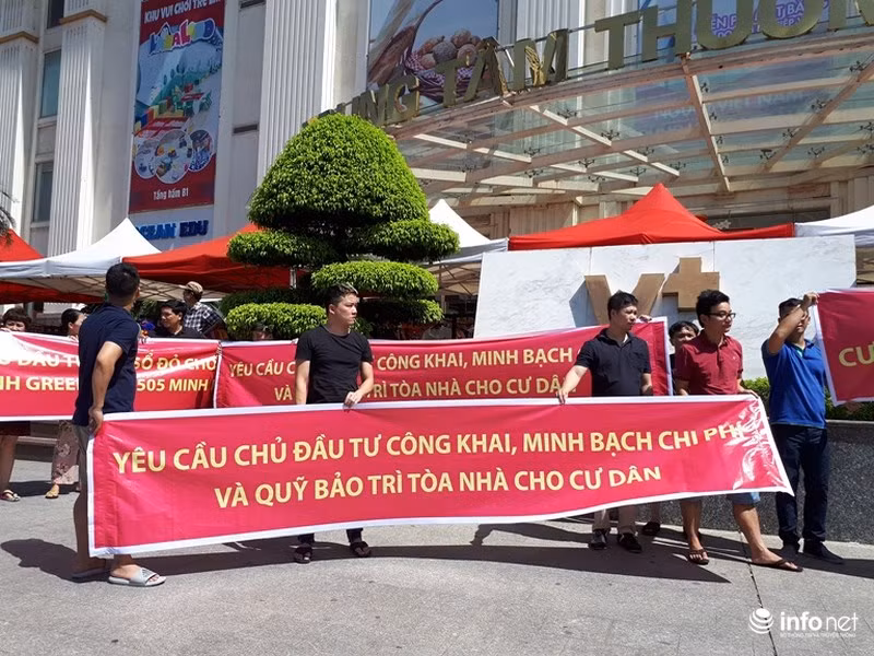 Ngoài vấn đề sổ đỏ, cư dân còn đề nghị chủ đầu tư công khai, minh bạch quỹ bảo trì hàng chục tỷ đồng cho cư dân.