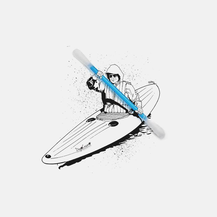 Chiếc tăm bông hóa thành mái chèo trong tích tắc.