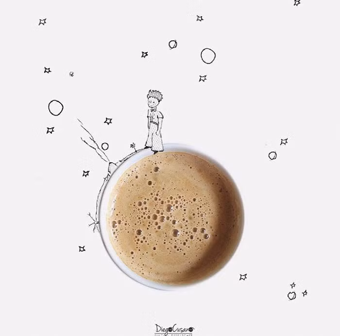 Anh có thể biến chuối thành một con hươu cao cổ, một tách cà phê đột nhiên có thể trở thành một tiểu hành tinh, một củ tỏi lắc mình thành một con vịt...