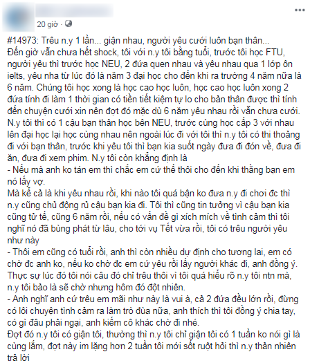 Dòng chia sẻ gây chú ý của chàng trai. Ảnh chụp màn hình.