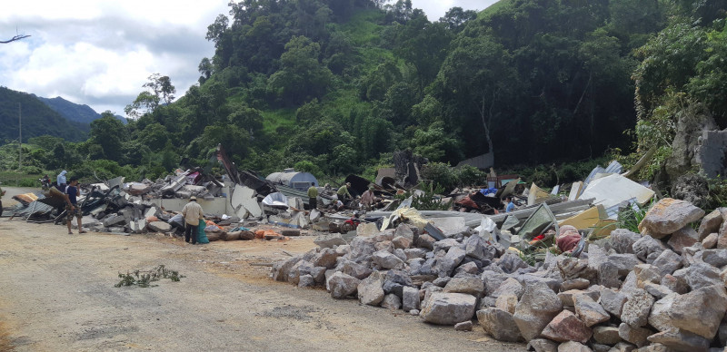 Toàn bộ khu vực sào huyệt của Nguyễn Thanh Tuân đã san phẳng