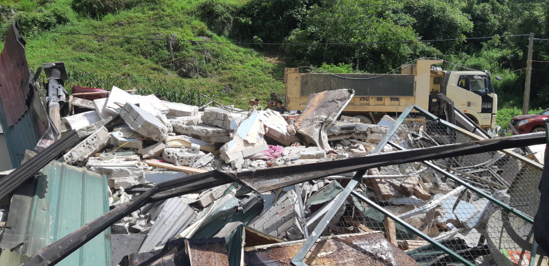 Toàn bộ diện tích ngôi nhà hơn 100m2 của Nguyễn Thanh Tuân đã bị san phẳng