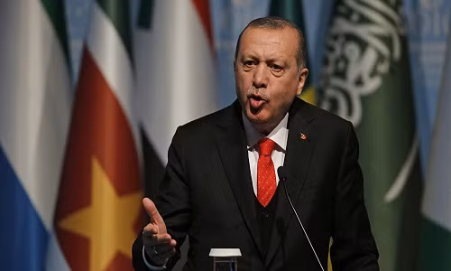 Tổng thống Thổ Nhĩ Kỳ Recep Tayyip Erdogan. Ảnh: AP.