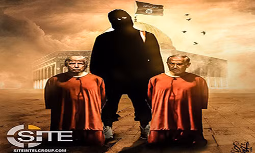 Bức ảnh đe dọa của phiến quân IS được tung lên mạng mới đây. Ảnh: Daily Mail.