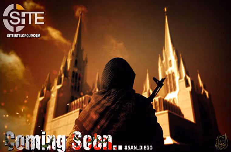 Ngôi đền San Diego California ở San Diego, California, Mỹ, cũng trở thành mục tiêu tiềm năng của IS trong dịp lễ Noel năm nay. Ảnh: Daily Mail.