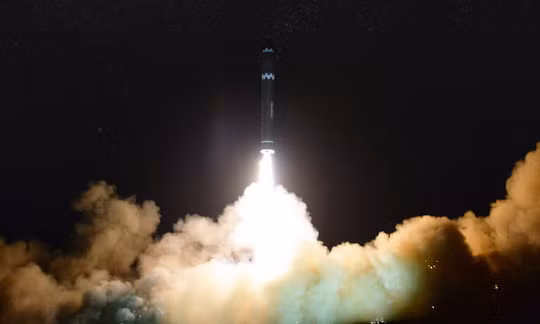 Hình ảnh vụ thử tên lửa ICBM mới nhất của Triều Tiên. Ảnh: KCNA.
