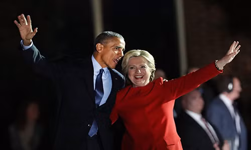Cựu Tổng thống Barack Obama và cựu Ngoại trưởng Hillary Clinton. Ảnh: Getty Images