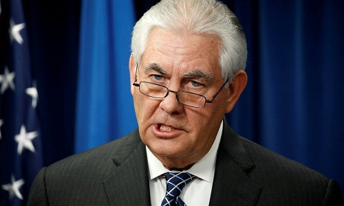 Ngoại trưởng Mỹ Rex Tillerson. Ảnh: Reuters.