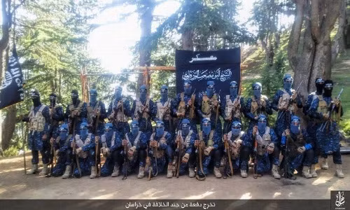 Các tay súng IS hồi tháng 10/2015. Ảnh: AMN.